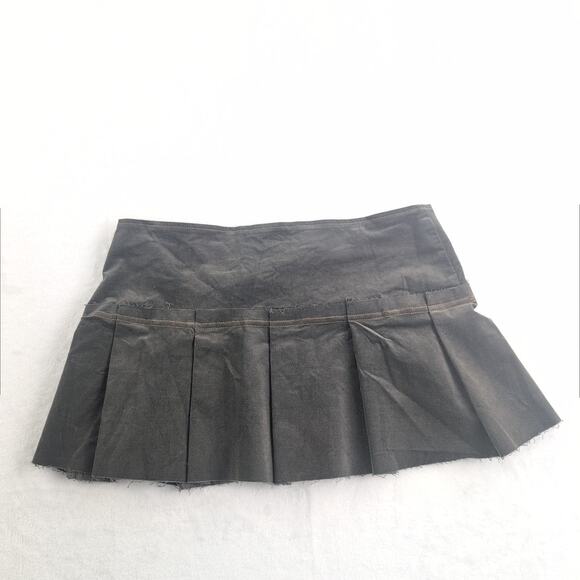 Xers Corduroy Micro Mini Skirt Pleated Y2K SleazeRevival Grunge Junior's XL - Picture 6 of 7